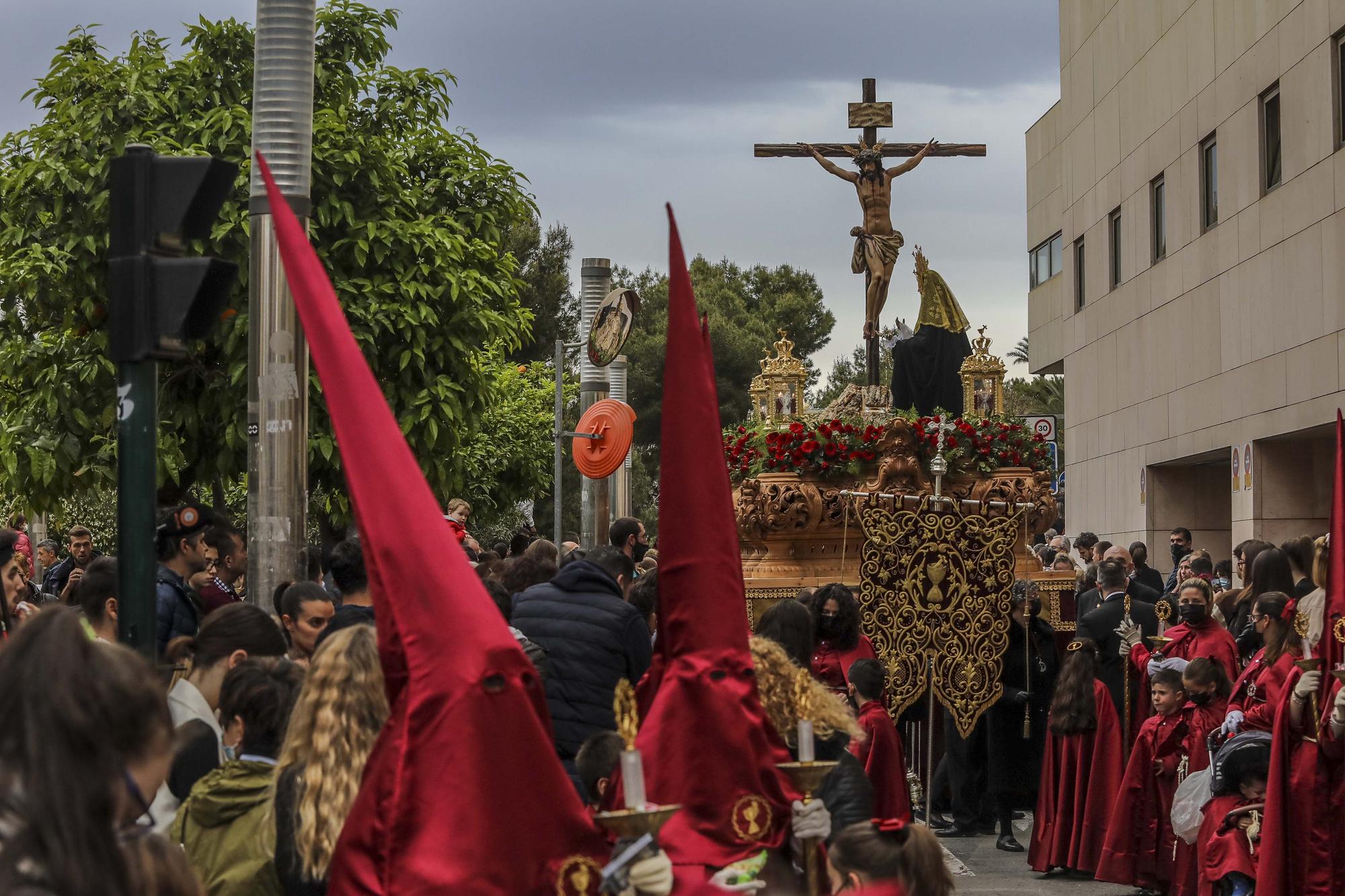 Elche procesiones Jueves santo: La Oracion del Huerto,Nuestra Señora de las Angustias y Maria Santisima de la Salud,La Flagelacion y Gloria,El Silencio,Cristo de Zalamea.