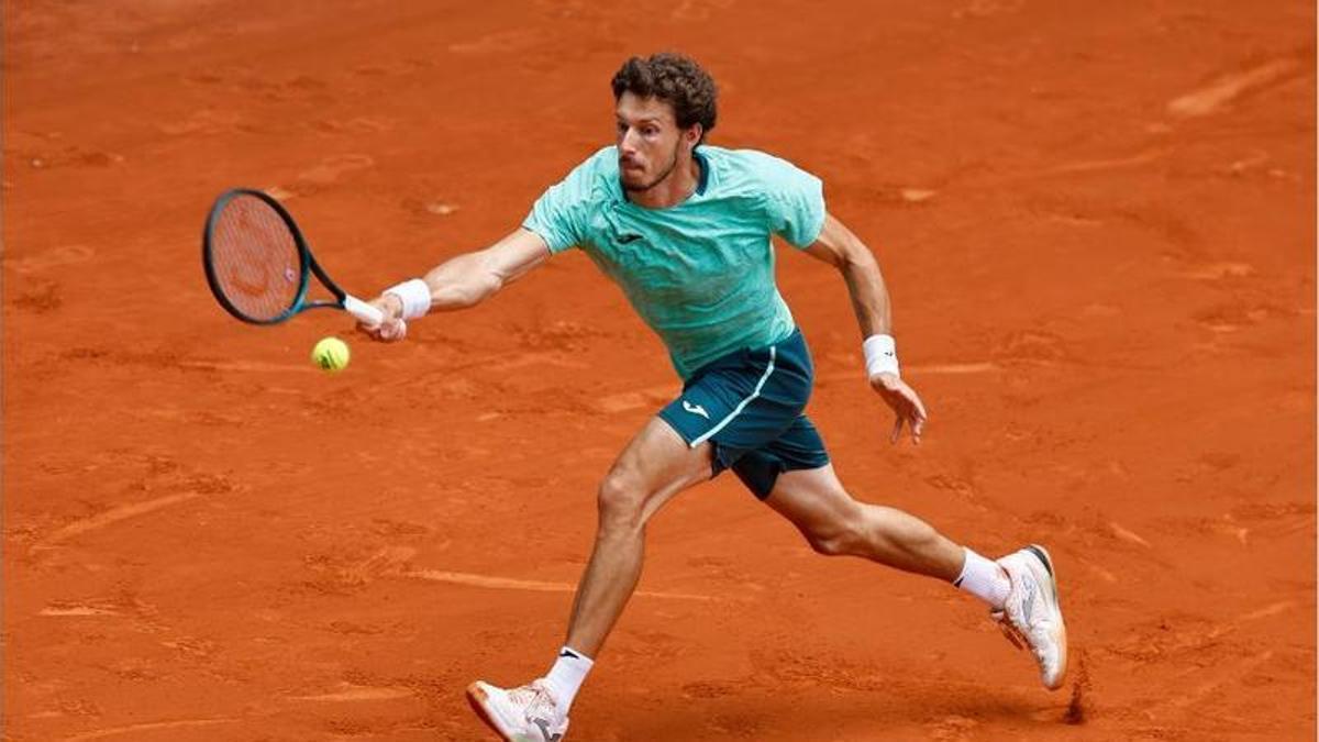 Pablo Carreño en el duelo ante Alejandro Davidovich (Mutua Madrid Open).
