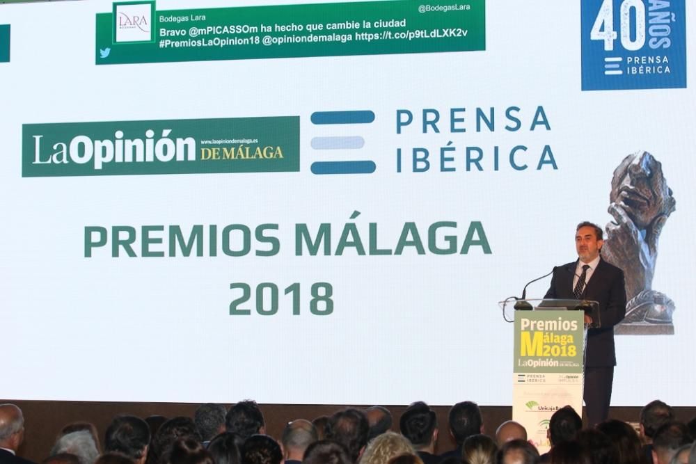 Gala de la entrega de premios de La Opinión de Málaga 2018.