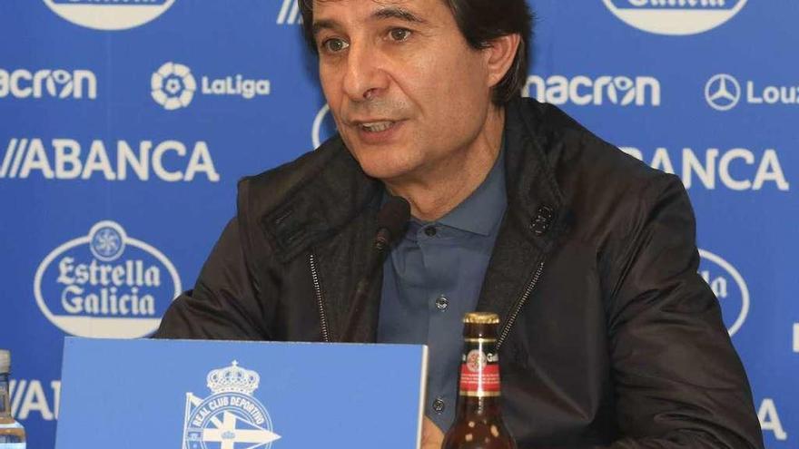 Richard Barral, ayer en su despedida como director deportivo.