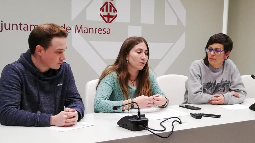 Els regidors Jordi Trapé, Gemma Boix i Roser Alegre