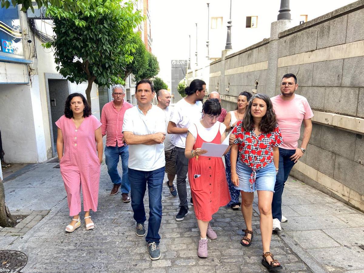 Diputados de Unidas por Extremadura en el registro de la Asamblea.