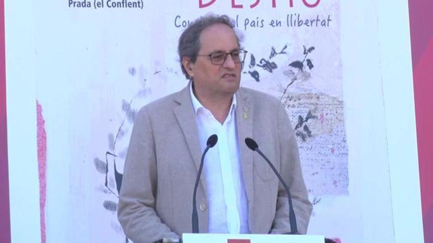 Quim Torra parla de la tornada a les escoles