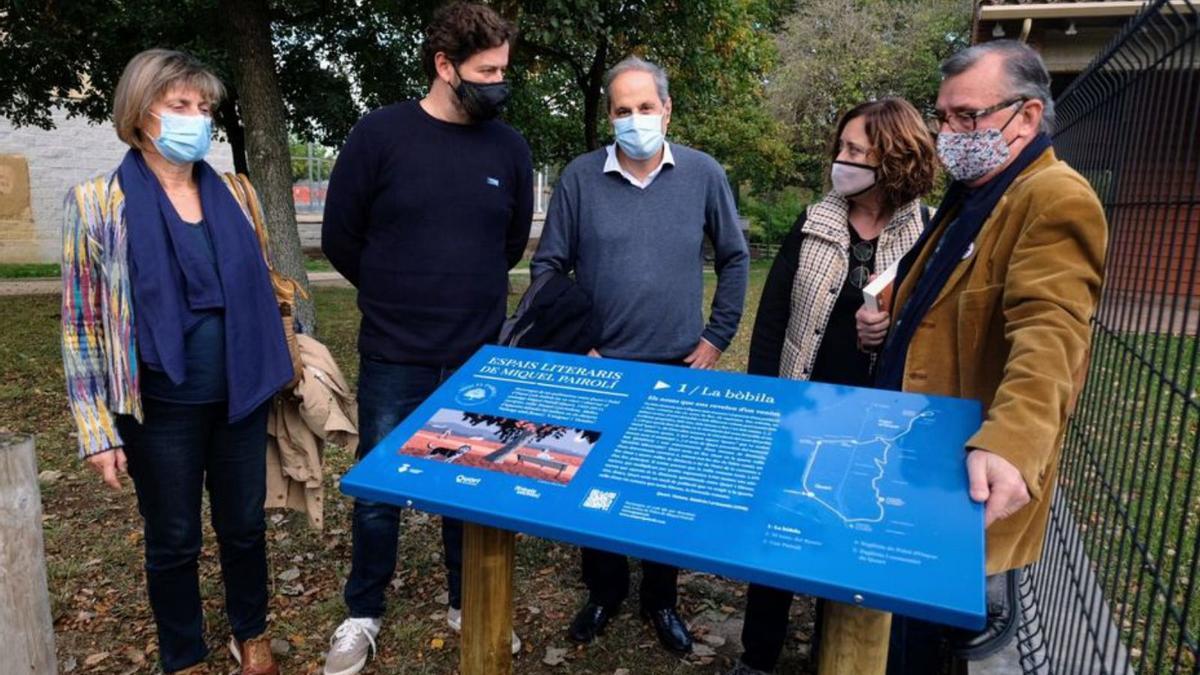 La inauguració del recorregut, amb Quim Torra