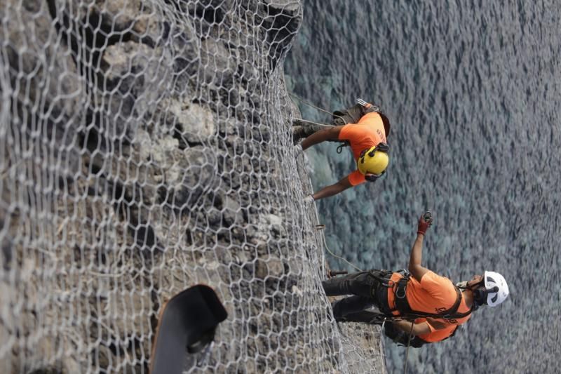 Zonas con riesgos de desprendimiento en Tenerife