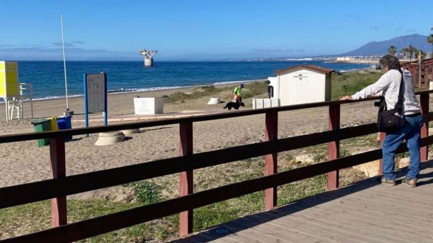 Comienzan las obras del parque litoral junto a la playa de El Pinillo