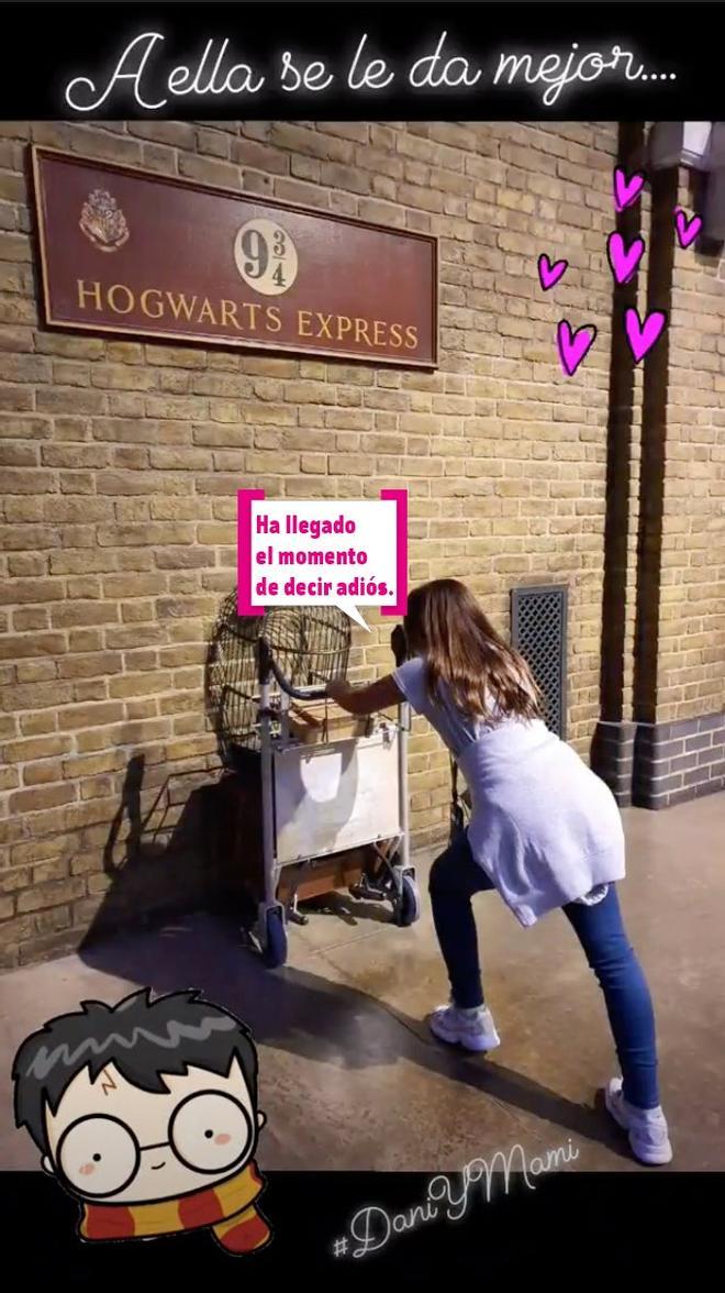 Paula Echevarría no es una 'muggle', mira su escapada a Hogwarts