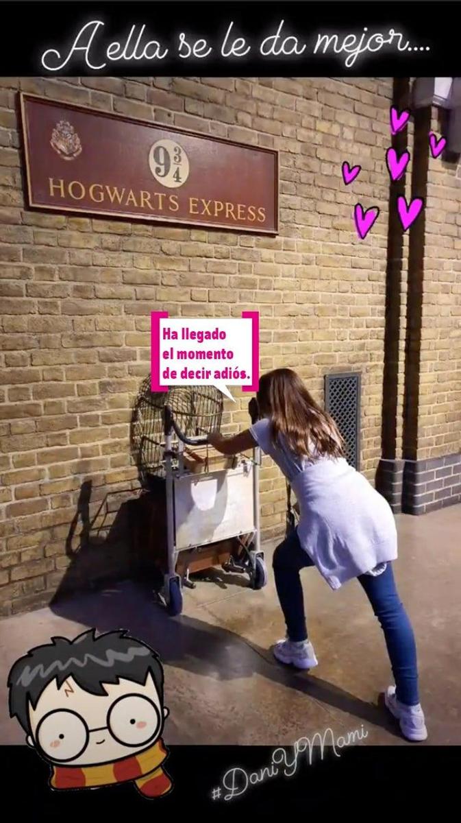 Daniela, la hija de Pau Eche, ha cruzado el portal a la estación 9 y tres cuartos de Harry Potter