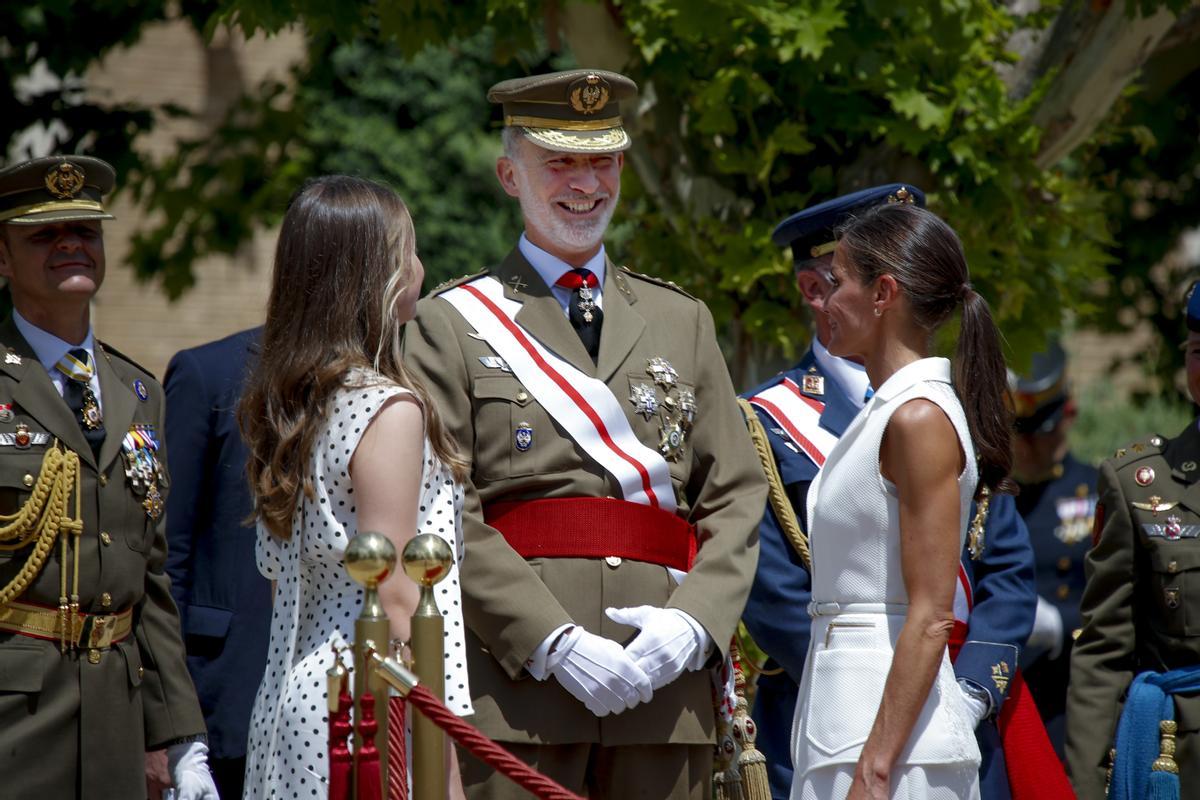 La princesa Leonor visita hoy por primera vez la Academia de Zaragoza junto a Felipe VI