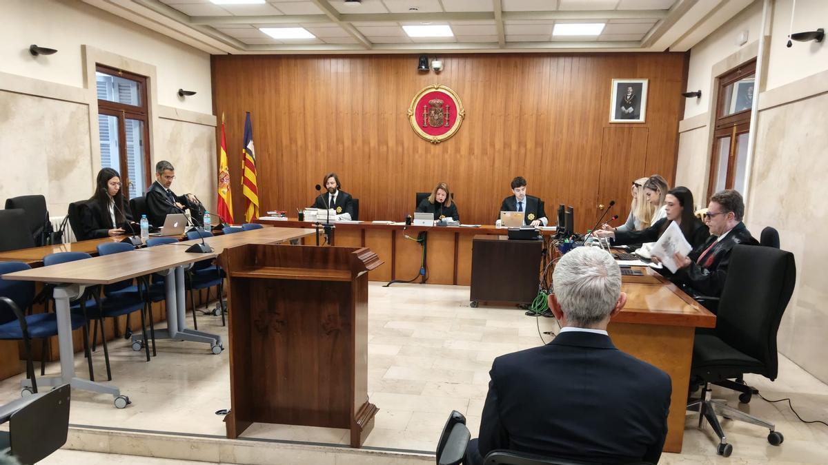 El acusado, hoy durante el juicio en la Audiencia Provincial de Palma.
