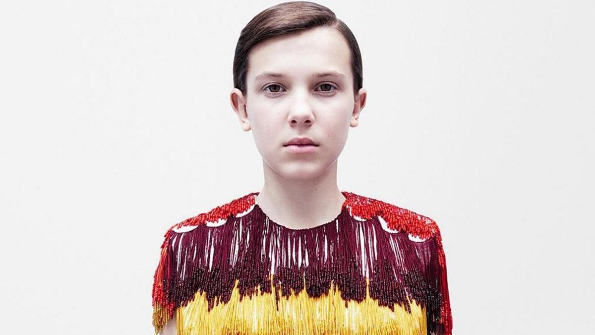 Millie Bobby Brown, en su foto para la nueva línea de Calvin Klein.