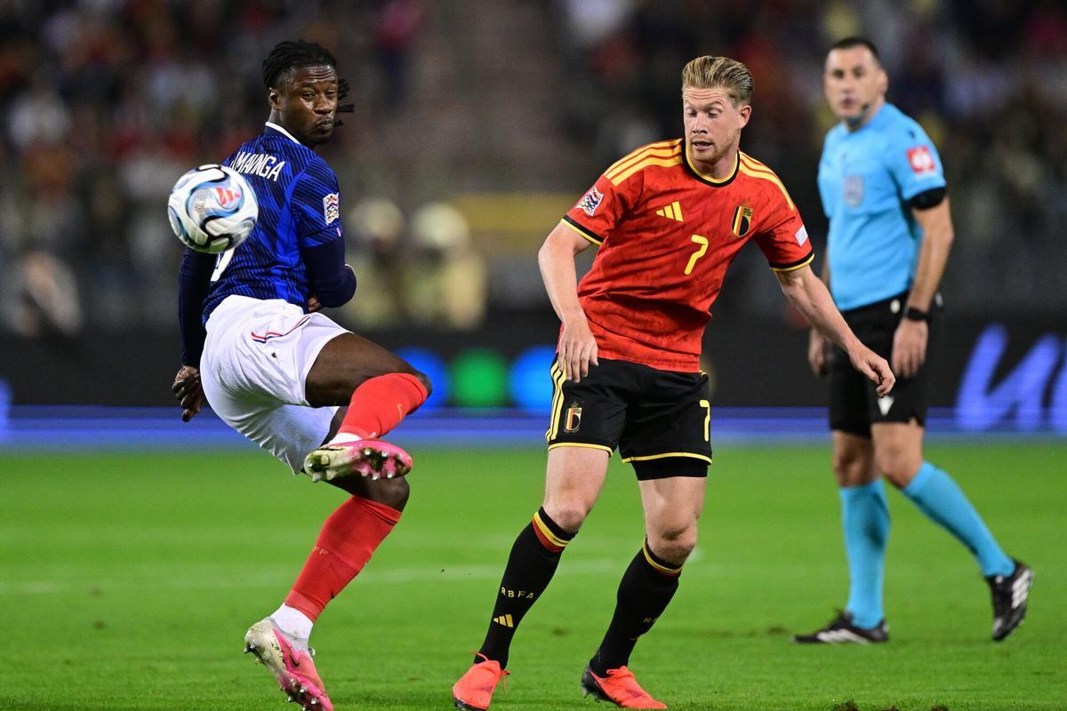 Camavinga fue titular ante Bélgica