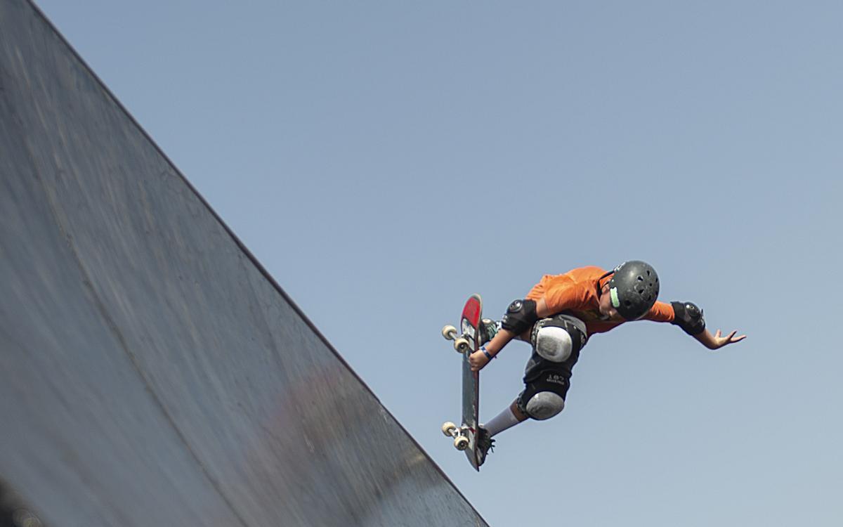 Entrenamientos de roller freestyle femeninos