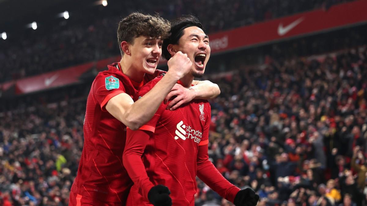 Minamino marcó el gol decisivo en el descuento