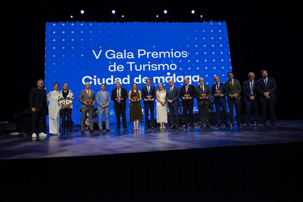 Fotos de los premiados en la gala.