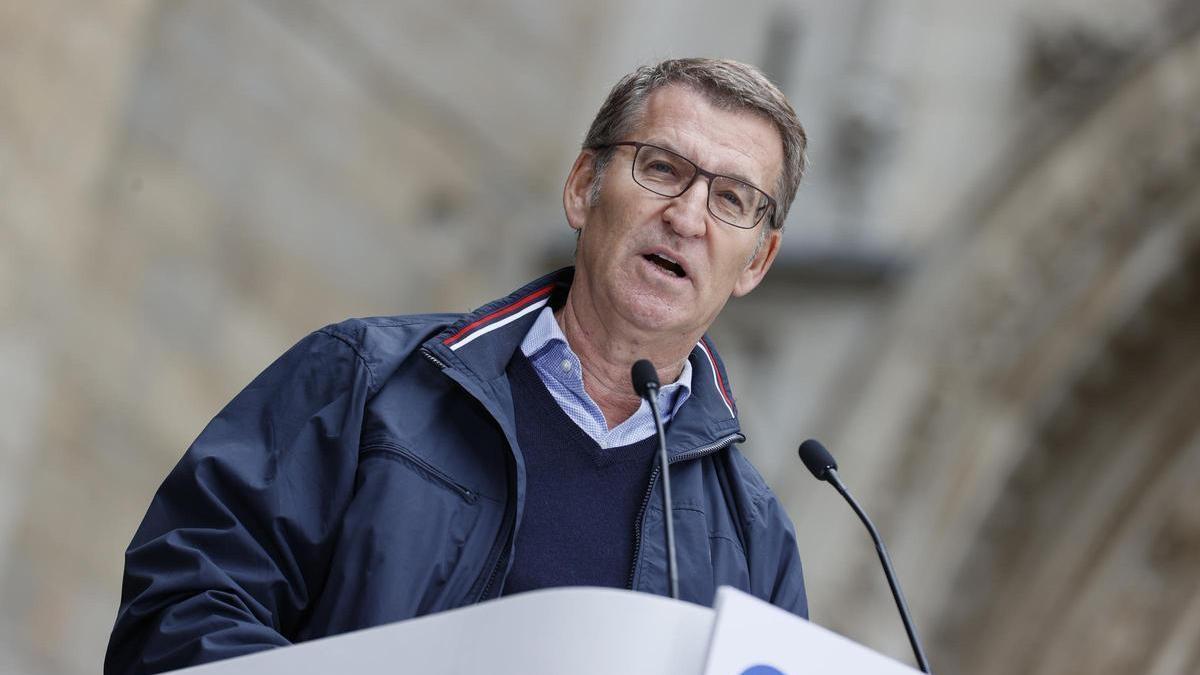 El presidente del PP, Alberto Núñez Feijóo.