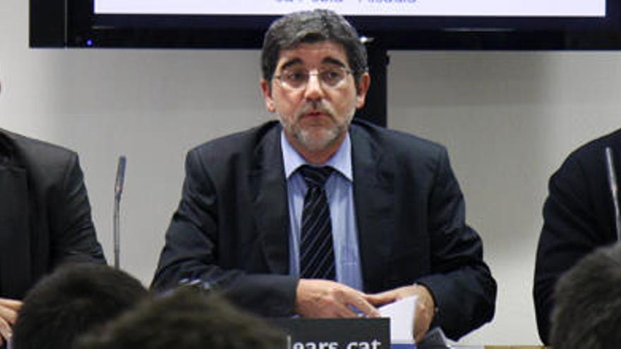 Antoni Verger, el exconseller Gabriel Vicens y uno de los gerentes, Jaume Jaume.