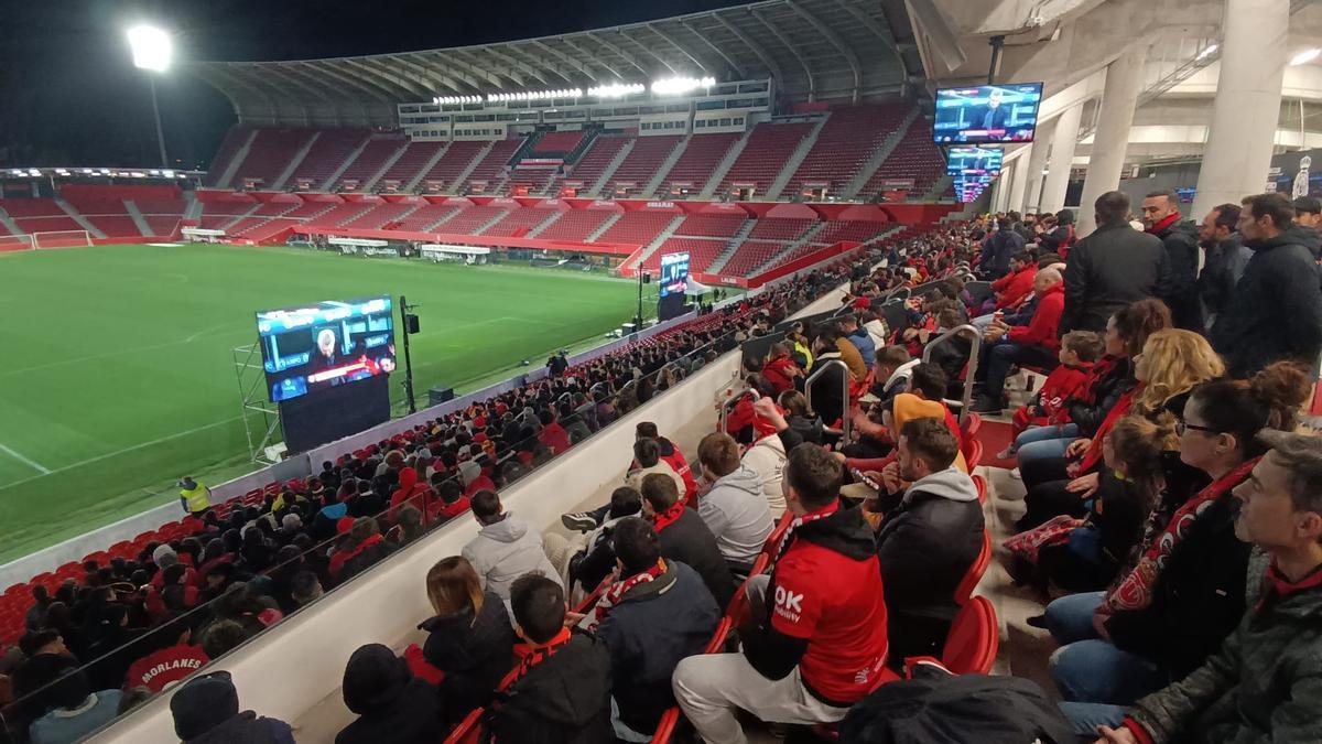 El Fondo Norte de Son Moix, durante la primera parte.