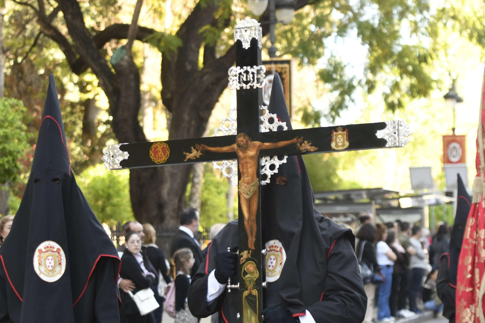 Procesión de la Soledad del Calvario en la Semana Santa de Murcia 2025.