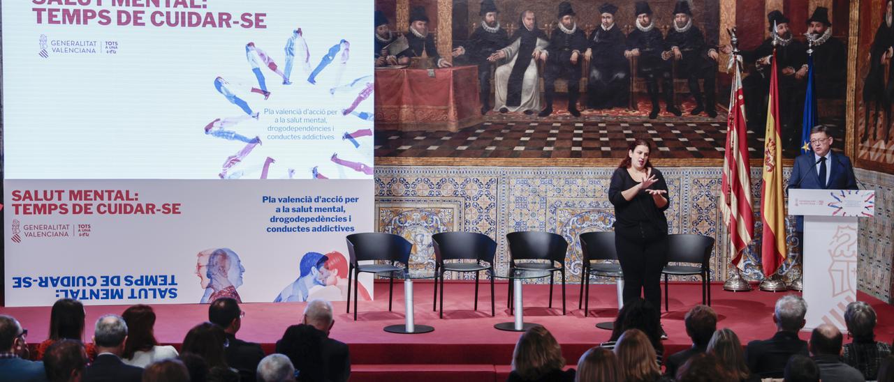 Presentación, esta mañana, del plan valenciano de Acción en Salud Mental, Drogodependencias y Conductas Adictivas