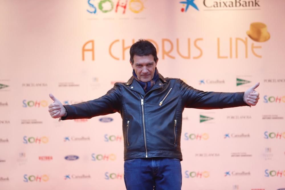 Llegada de Antonio Banderas al Teatro del Soho Caixabank para el estreno de 'A Chorus Line'.