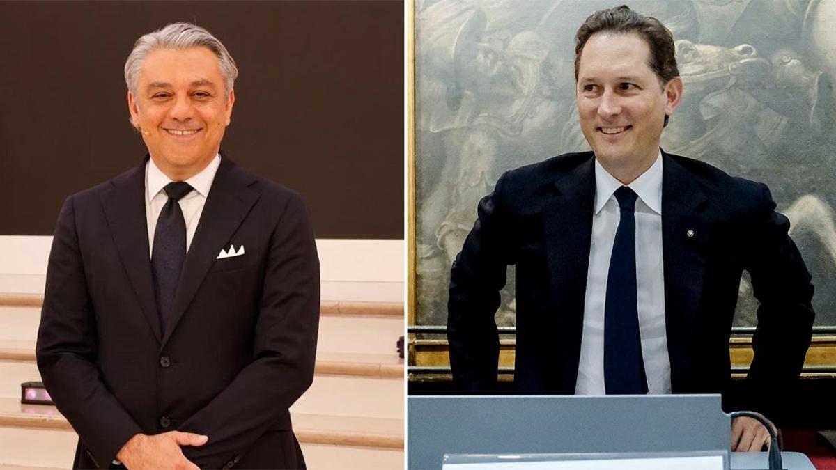 Luca de Meo y John Elkann, CEO de Renault y presidente y CEO de Stellantis, respectivamente