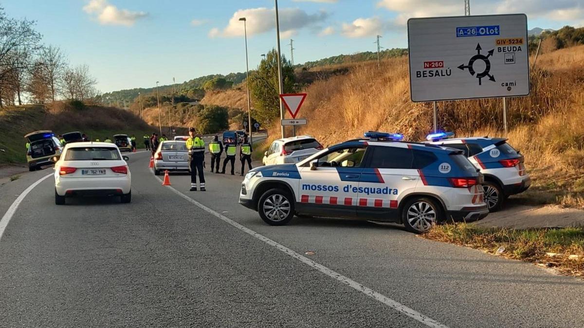 Control de trànsit dels Mossos en el marc del pla Kanpai