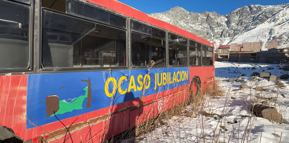 Uno de los autobuses encontrados en Georgia