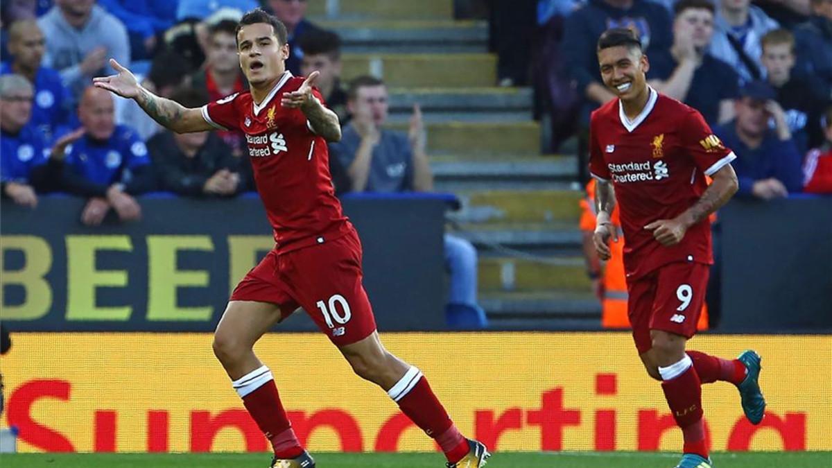 Coutinho fue determinante en el gol del Liverpool