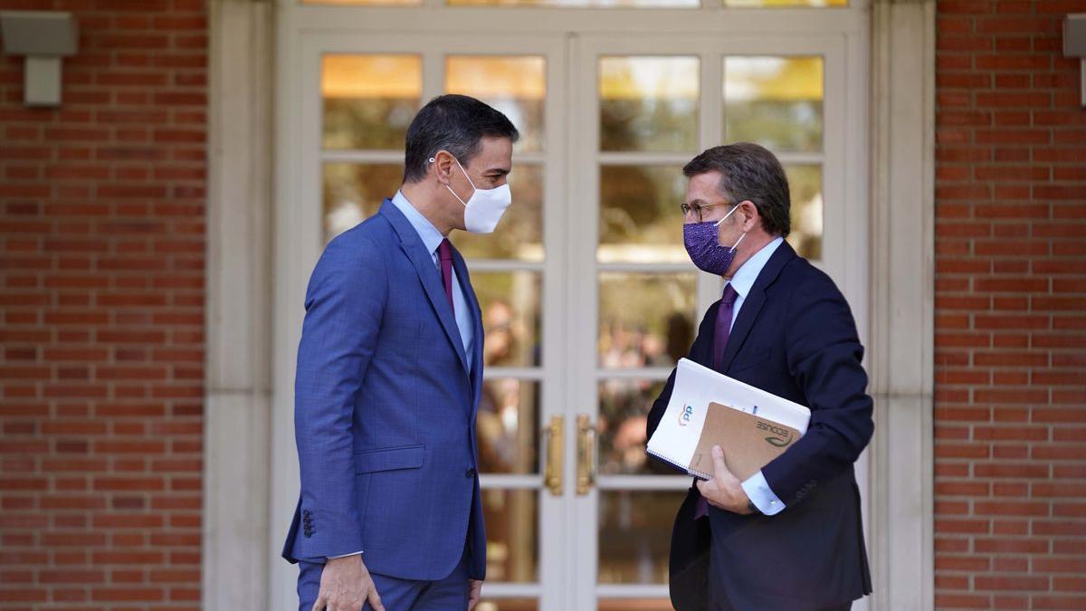 Pedro Sánchez y Alberto Núñez Feijóo.