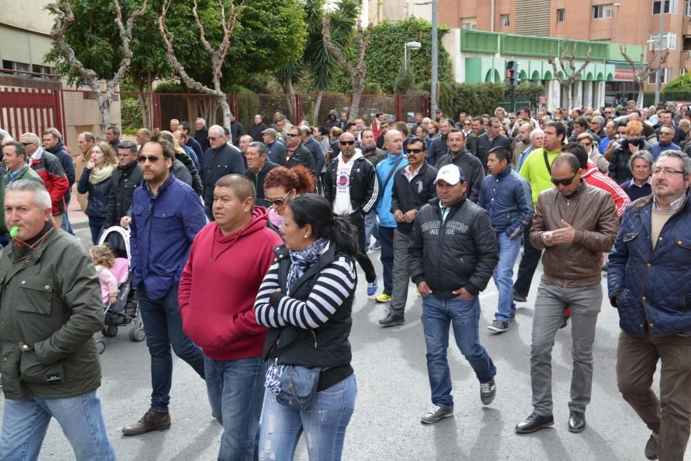 Manifestación en Murcia de los agricultores