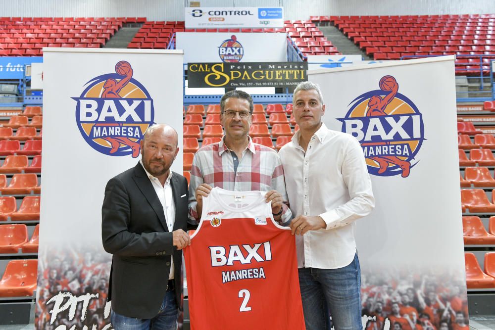 Presentació de Pedro Martínez com a entrenador del Baxi Manresa