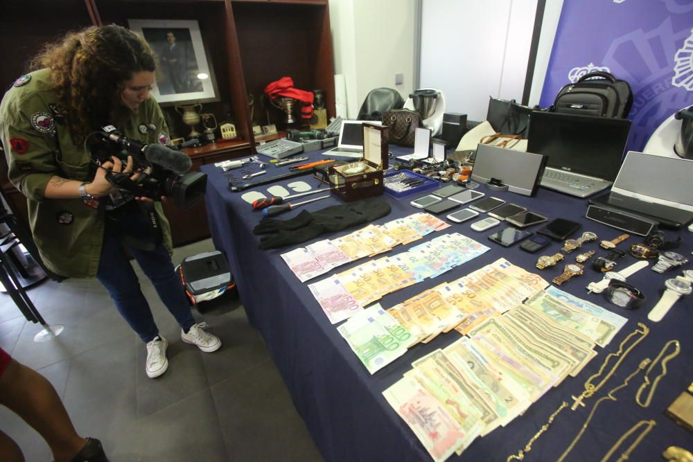 La Policía de Alicante desarticula una peligrosa banda de ladrones de casas