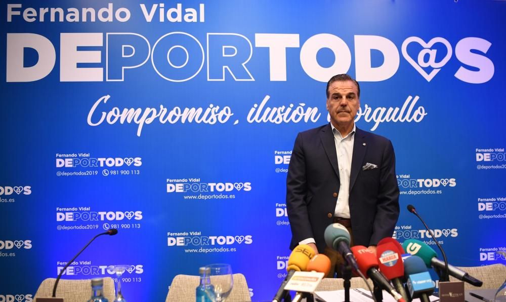 Fernando Vidal presenta su candidatura