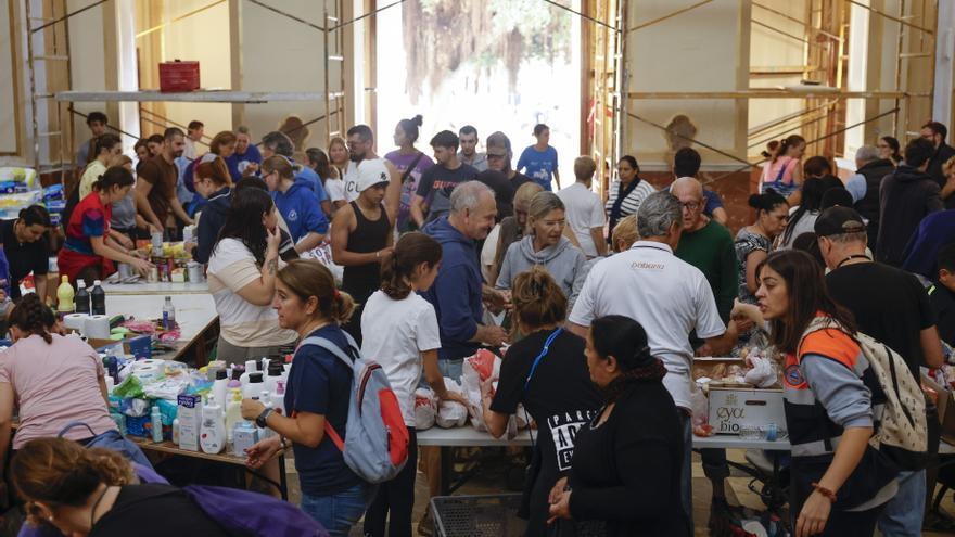 Estallido solidario en Valencia tras la DANA