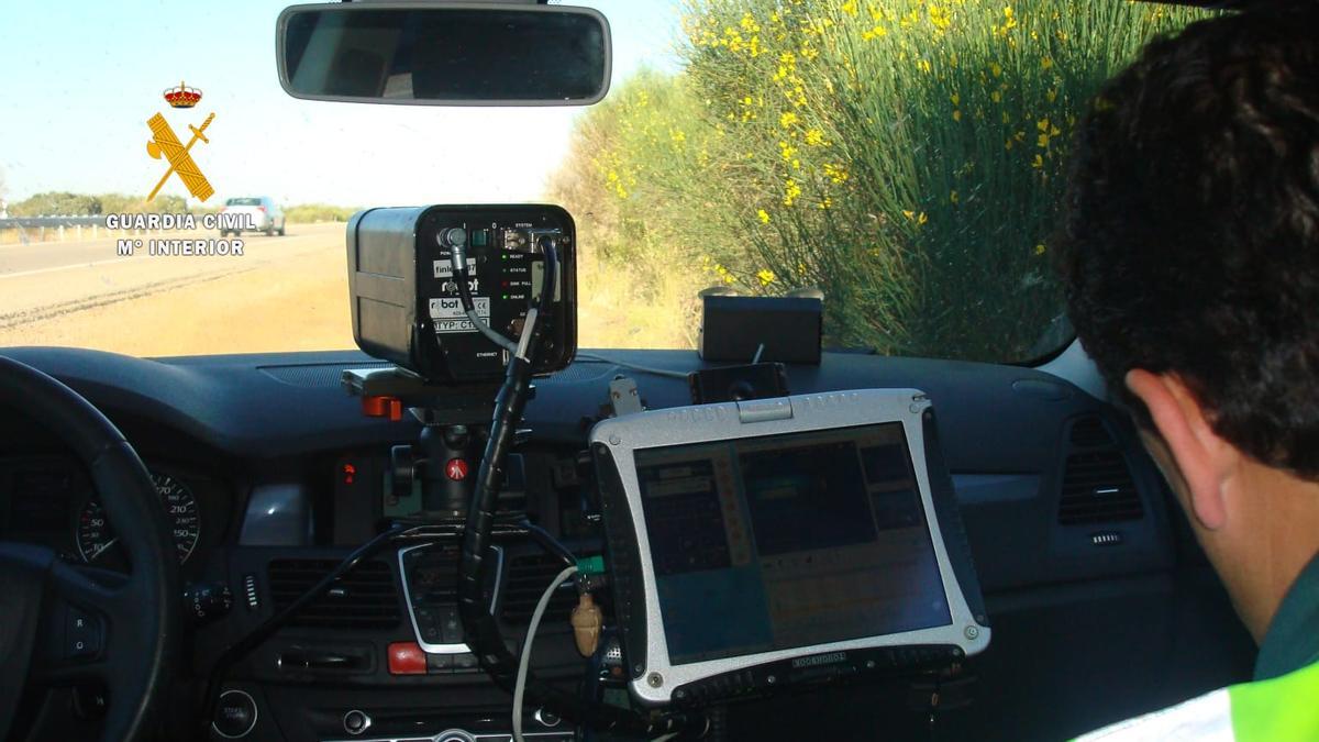 Control de Tráfico de la Guardia Civil en Zamora.