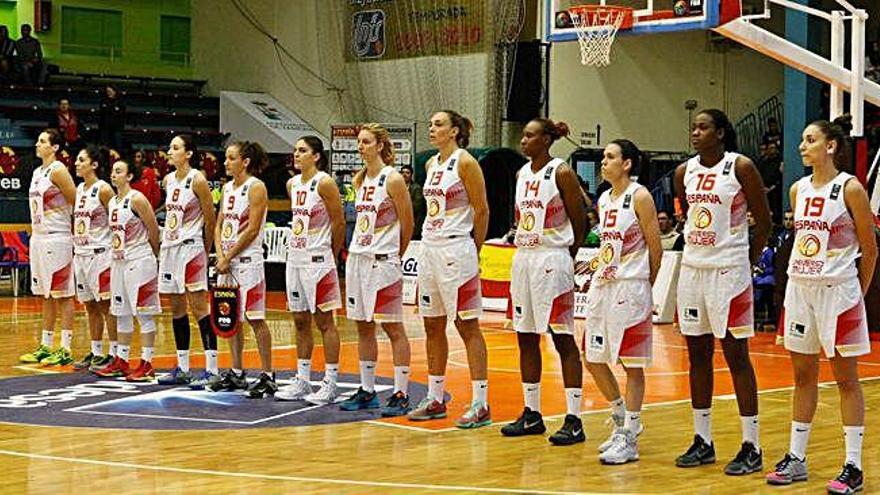 La última vez que una selección absoluta de baloncesto jugó en el Ángel Nieto (2015).