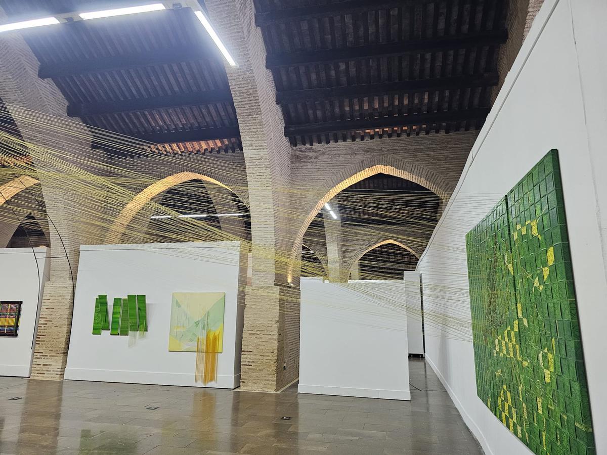 Parte de las obras de Mónica Jover  expuestas en València