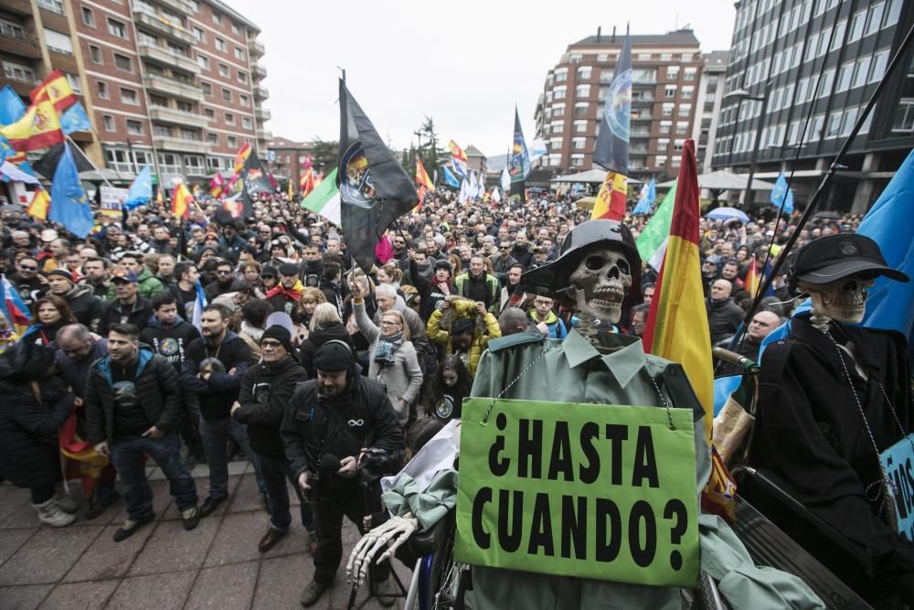 Manifestación policias en Oviedo