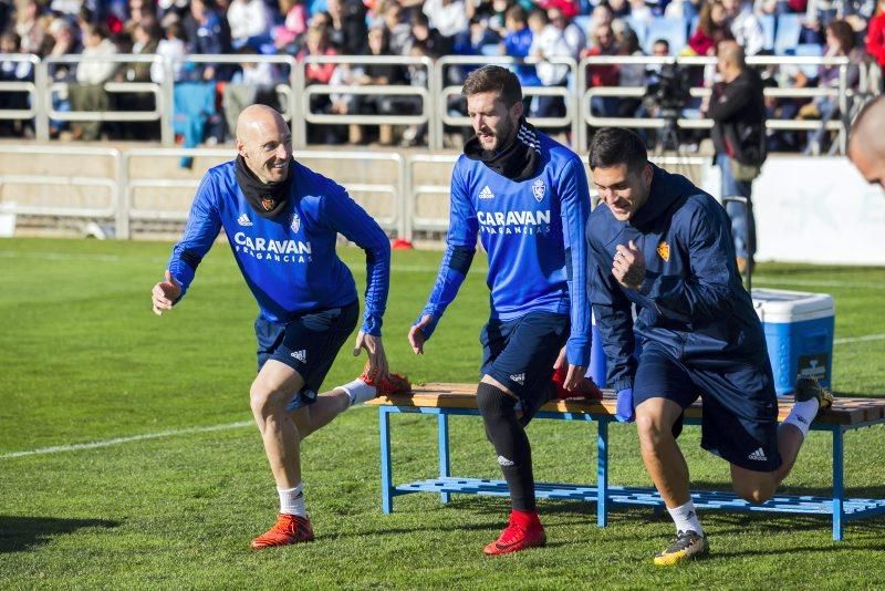 Entrenamiento de puertas abiertas del Real Zaragoza