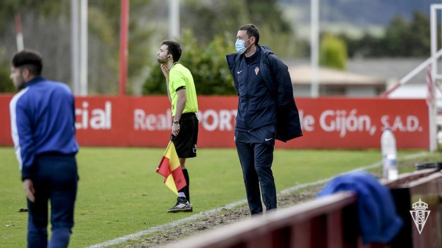 Sergio Sánchez, en un partido en Mareo