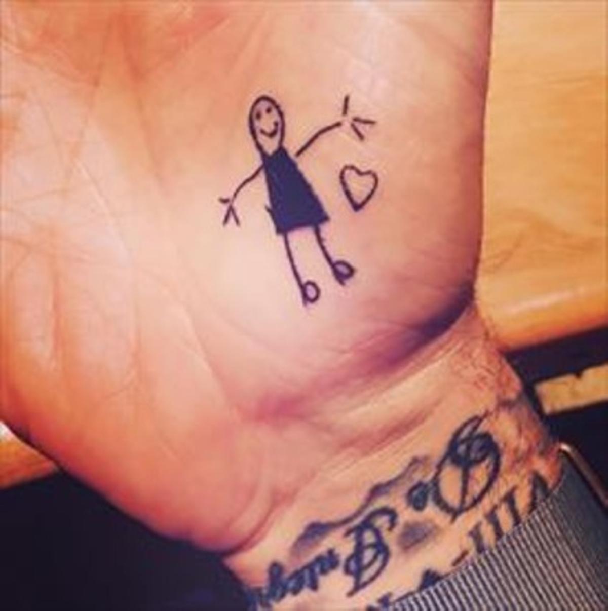 Beckham es tatua un dibuix de la seva filla_MEDIA_1