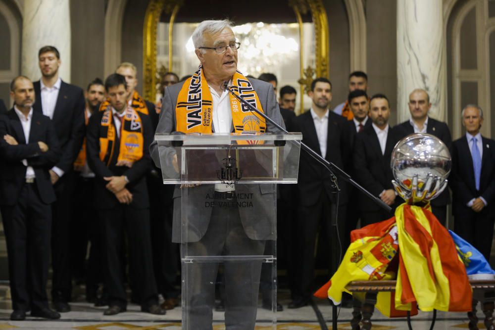 Actos de celebración del Valencia Basket