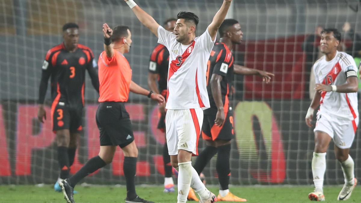 1-1. Perú sigue en el fondo, sin saber ganar en casa, y Colombia salva su invicto