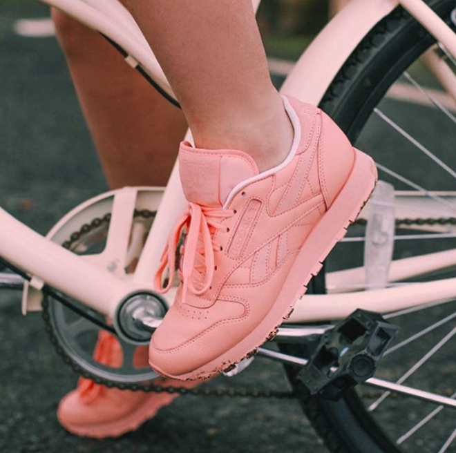 Las zapatillas rosas de Reebok