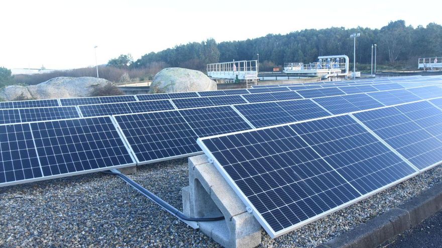 Instalación fotovoltaica para suministrar energía a la depuradora de Couso, en Ribeira. | ECG