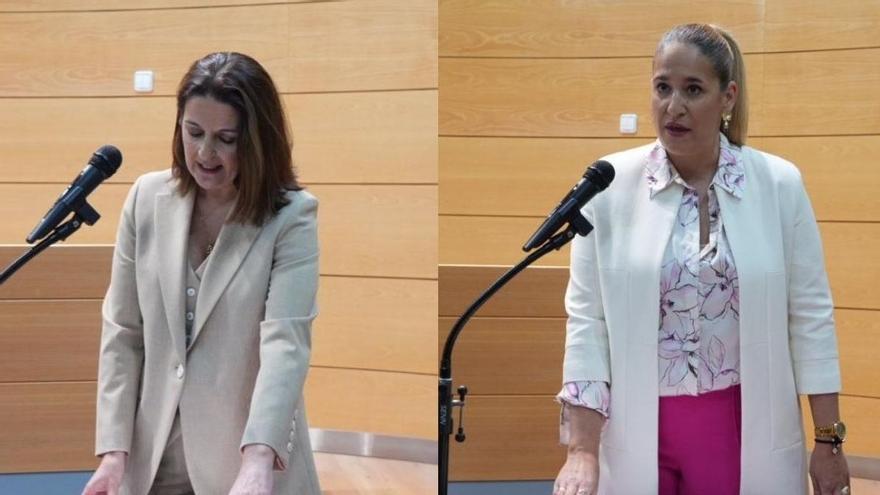 María Antonia Abril Sánchez (d) y Naira Isabel Sánchez Zamora (i).