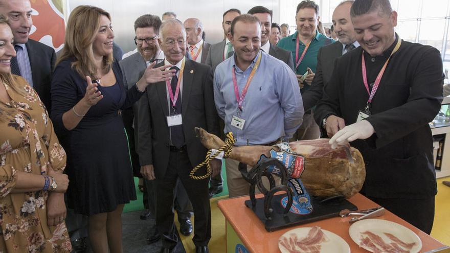 Susana Díaz, en la inauguración de la feria Andalucía Sabor.