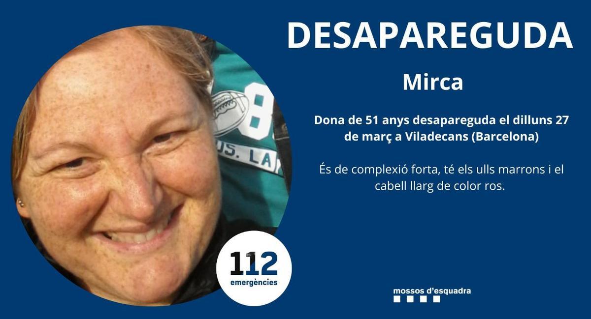 Els Mossos busquen una dona desapareguda des del març a Viladecans Els Mossos busquen una dona desapareguda des del març a Viladecans