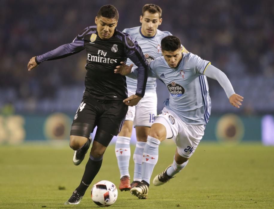 Las mejores imágenes del partido de vuelta de los cuartos de final de Copa del Rey entre el Celta y el Madrid.